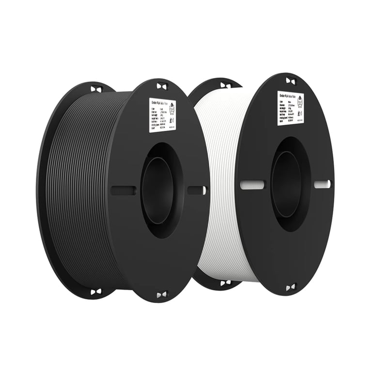 Пластик для 3D-принтера Creality PLA 2x1кг, 1.75мм, white+black (3301010337) - фото 1