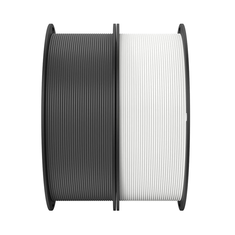 Пластик для 3D-принтера Creality PLA 2x1кг, 1.75мм, white+black (3301010337) - фото 4