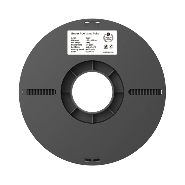 Пластик для 3D-принтера Creality PLA 2x1кг, 1.75мм, white+black (3301010337) - фото 6
