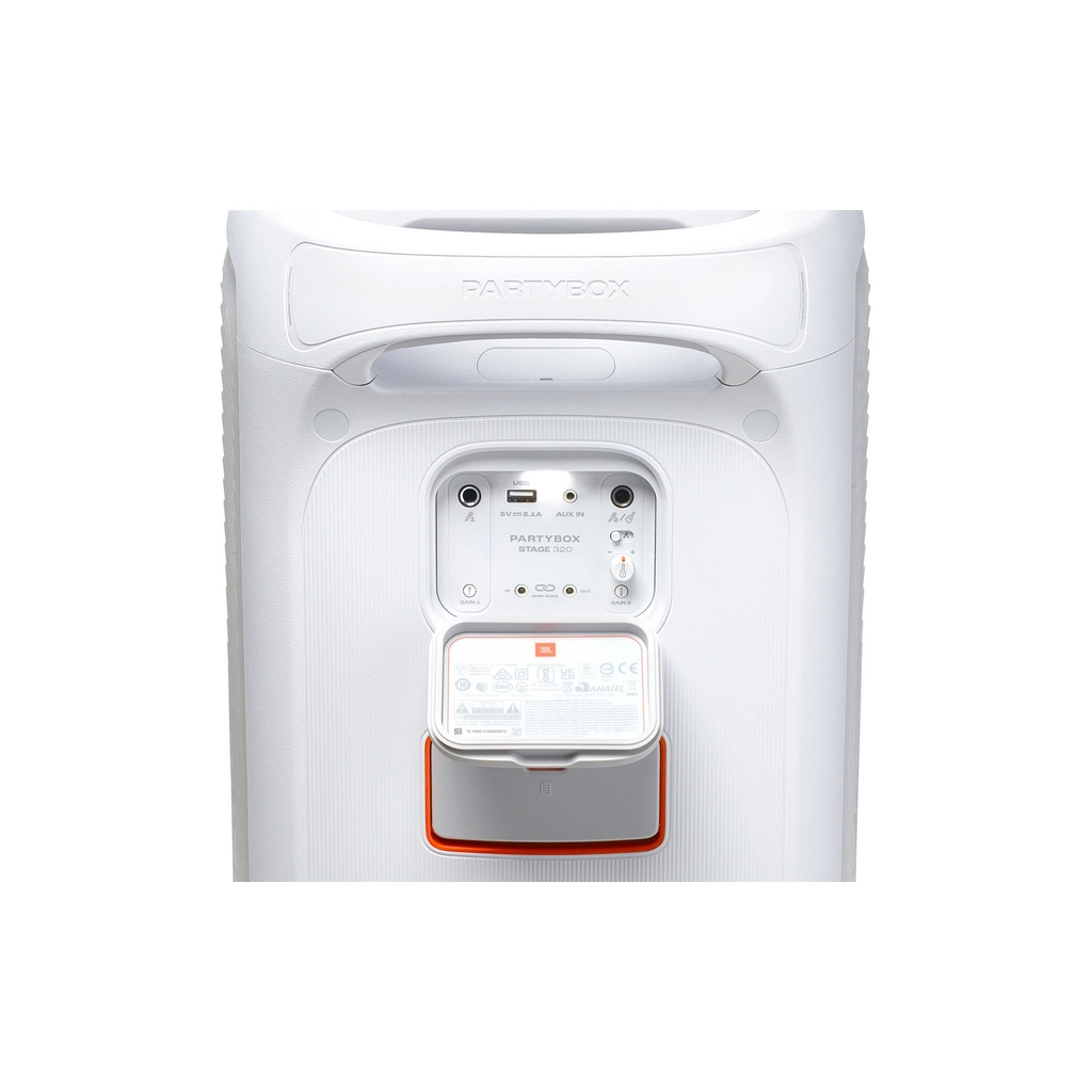 Акустична система JBL PartyBox Stage 320 White (JBLPBSTAGE320SWEP) - фото 7 Акустична система JBL PartyBox Stage 320 White (JBLPBSTAGE320SWEP) - фото 7