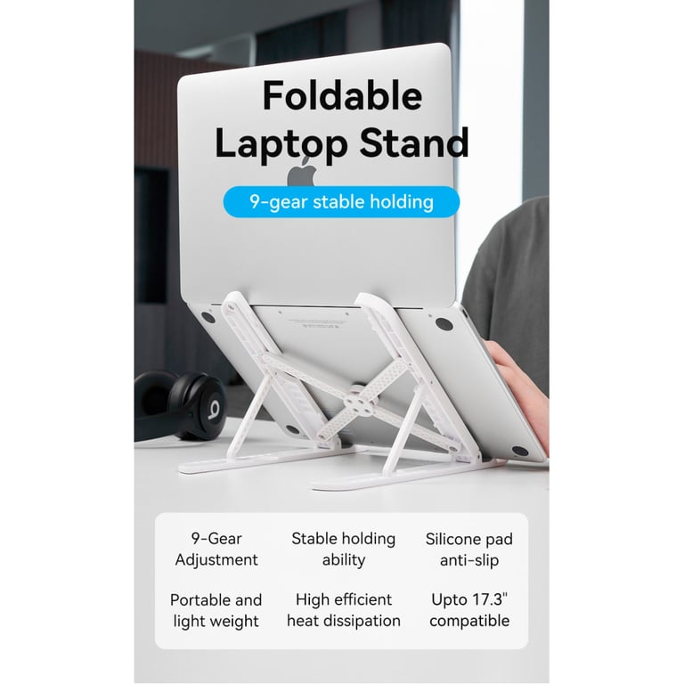Підставка до ноутбука Vention Laptop X-type Stand White ABS 83-170мм (KDNW0) - фото 3
