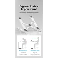Підставка до ноутбука Vention Laptop X-type Stand White ABS 83-170мм (KDNW0) - фото 4