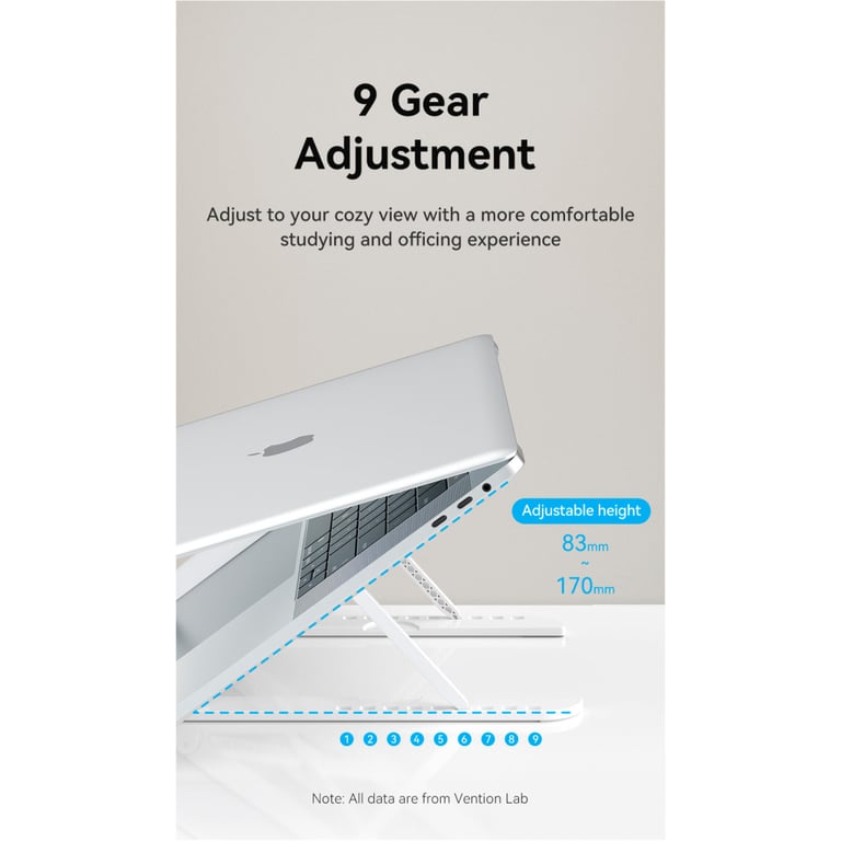 Підставка до ноутбука Vention Laptop X-type Stand White ABS 83-170мм (KDNW0) - фото 5