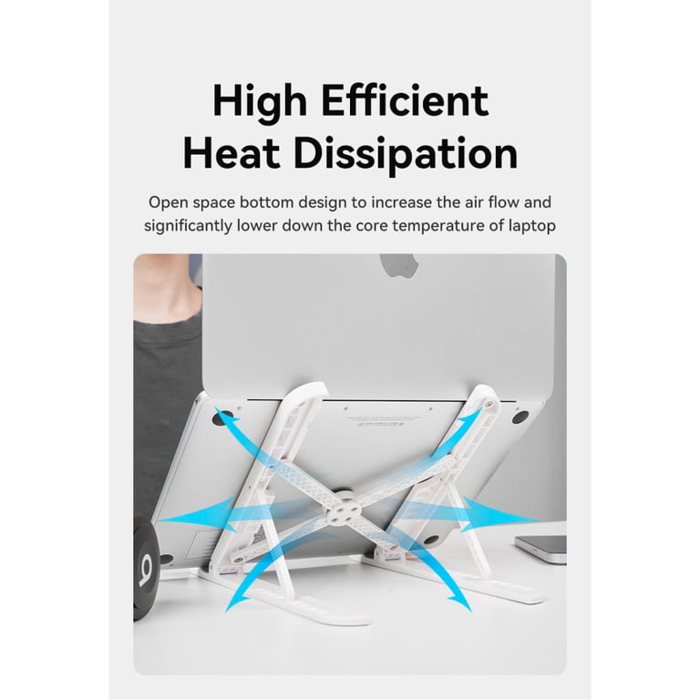 Підставка до ноутбука Vention Laptop X-type Stand White ABS 83-170мм (KDNW0) - фото 8
