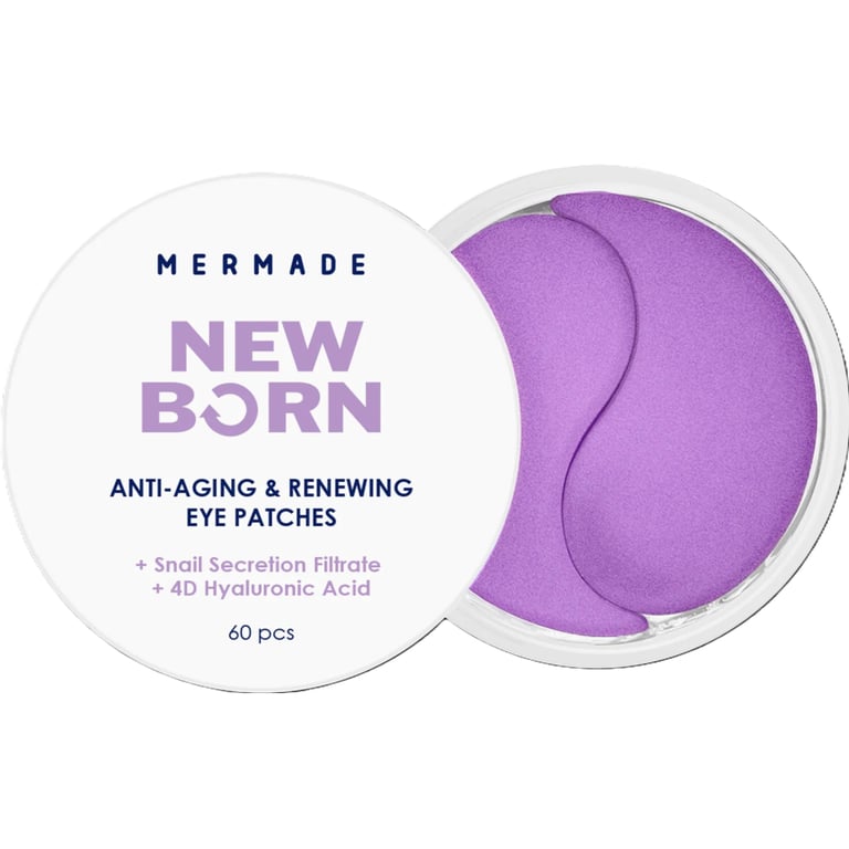 Патчі під очі Mermade Snail Secretion Filtrate & 4D Hyaluronic Acid Омолоджувальні гідрогелеві 60 шт. (4823122901286) - фото 1
