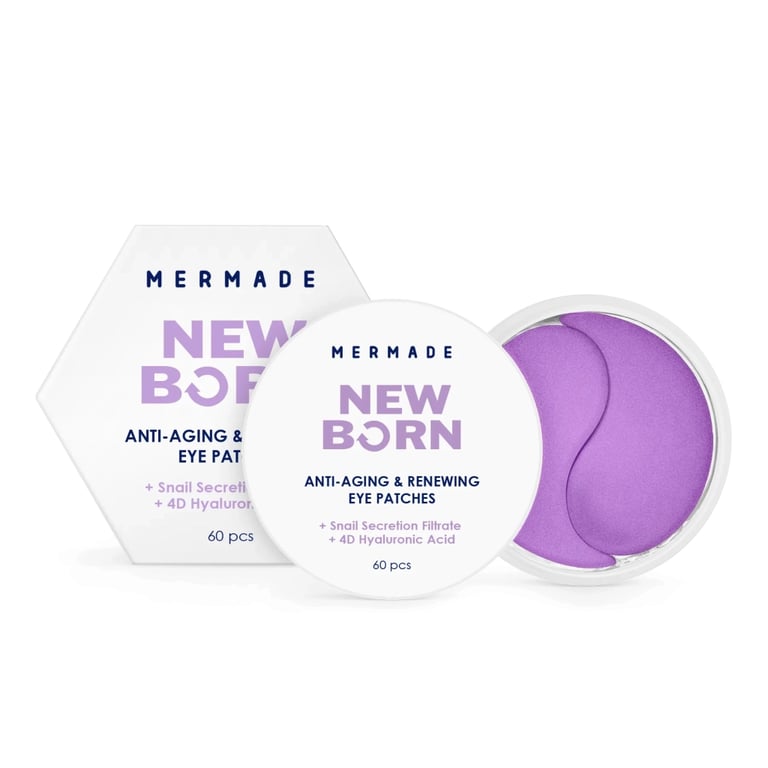 Патчі під очі Mermade Snail Secretion Filtrate & 4D Hyaluronic Acid Омолоджувальні гідрогелеві 60 шт. (4823122901286) - фото 3