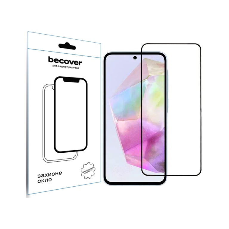 Скло захисне BeCover Samsung Galaxy A36 SM-A366 Black (712886) - фото 1