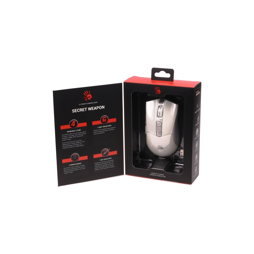 Мишка A4Tech Bloody R90 Plus Wireless Greyish White (4711421001731) - фото 10 Мишка A4Tech Bloody R90 Plus Wireless Greyish White (4711421001731) - фото 10