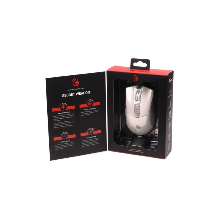 Мишка A4Tech Bloody R90 Plus Wireless Greyish White (4711421001731) - фото 10
