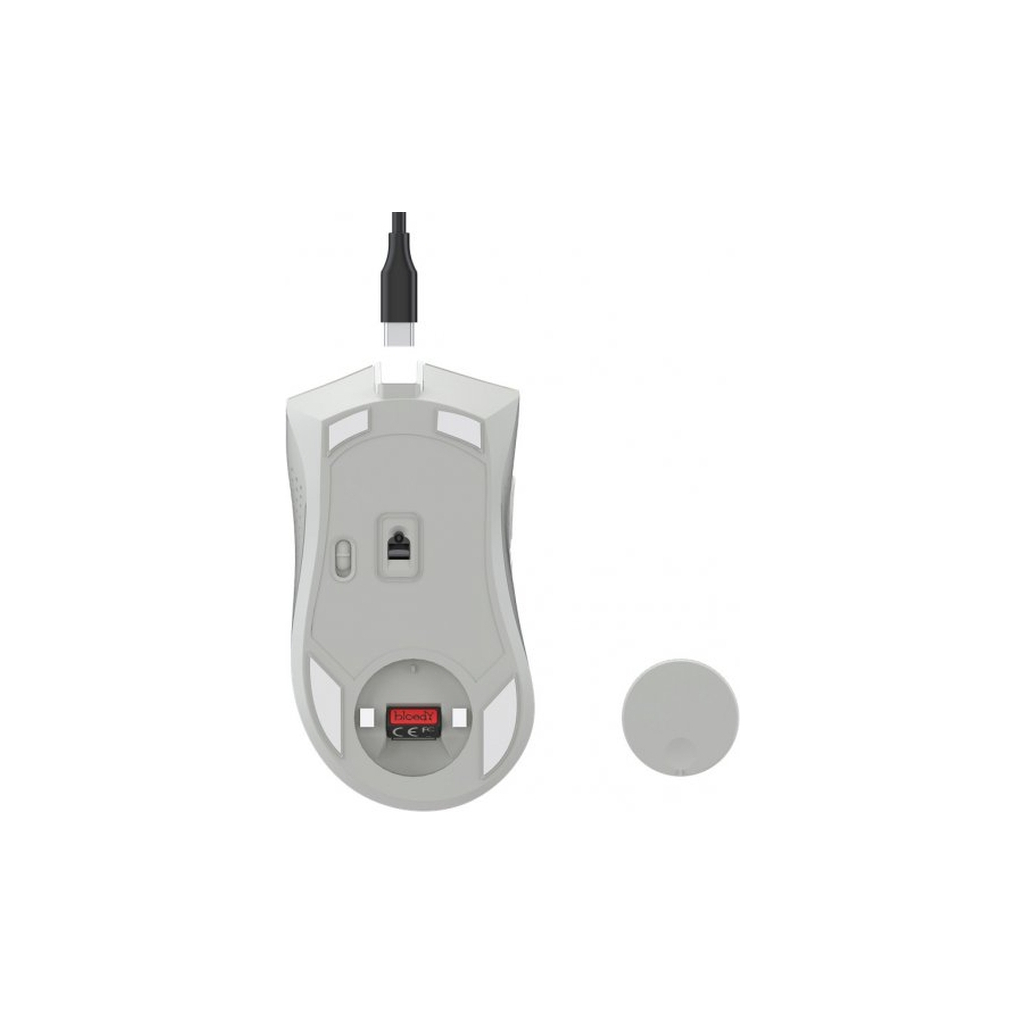 Мишка A4Tech Bloody R90 Plus Wireless Greyish White (4711421001731) - фото 7 Мишка A4Tech Bloody R90 Plus Wireless Greyish White (4711421001731) - фото 7