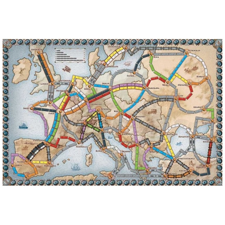 Настільна гра Lord of Boards Квиток на поїзд: Європа (Ticket to ride: Europe) (укр.) (DOW7202UK) - фото 2