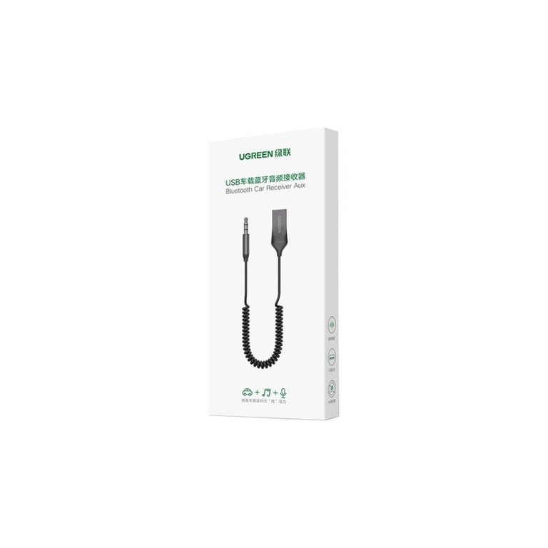FM модулятор Ugreen Bluetooth 5.0 Aux with mic CM309 UGREEN Black (70601) - фото 3