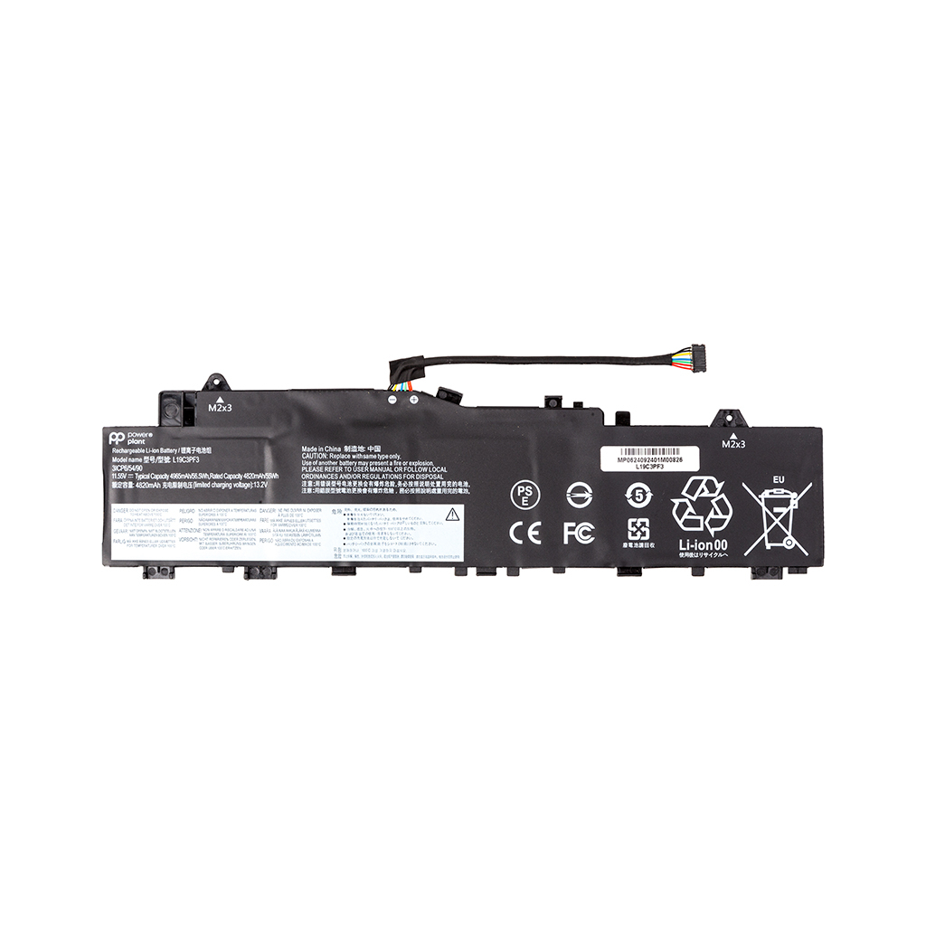 Акумулятор до ноутбука LENOVO IdeaPad 5-14IIL05 (L19C3PF3) 11.5V 4965mAh PowerPlant (NB482627) - фото 1