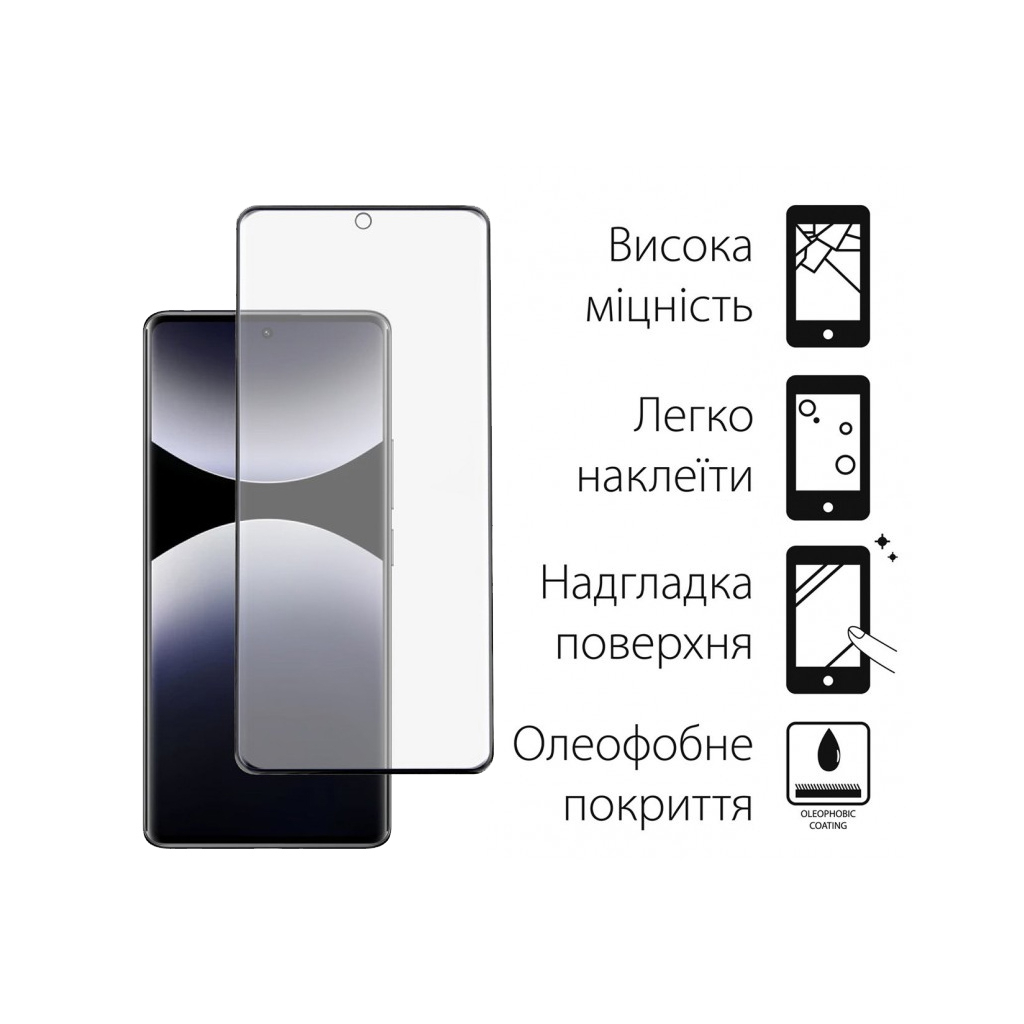 Скло захисне Dengos Full Glue Xiaomi Redmi Note 14 Pro (black) (TGFG-382) - фото 2 Скло захисне Dengos Full Glue Xiaomi Redmi Note 14 Pro (black) (TGFG-382) - фото 2