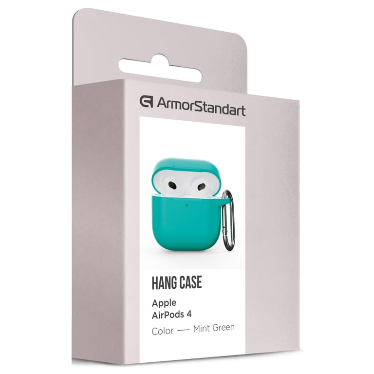 Чохол для навушників Armorstandart Hang Case для Apple AirPods 4 Mint Green (ARM81287) - фото 3