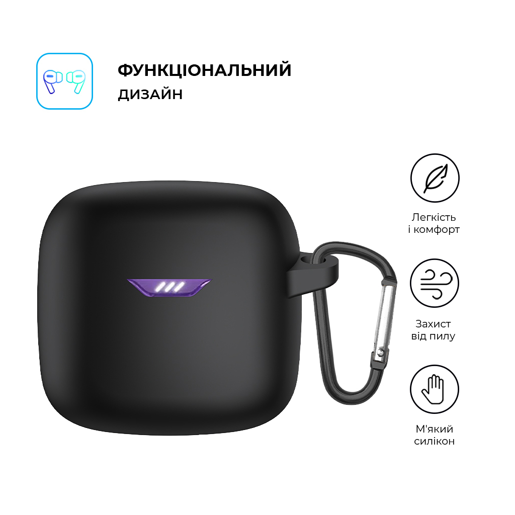 Чохол для навушників Armorstandart Hang Case для JBL Tune FleX Black (ARM79919) - фото 2 Чохол для навушників Armorstandart Hang Case для JBL Tune FleX Black (ARM79919) - фото 2