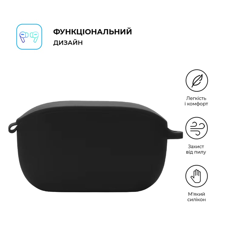 Чохол для навушників Armorstandart Hang Case для JBL Wave Buds Black (ARM79915) - фото 2