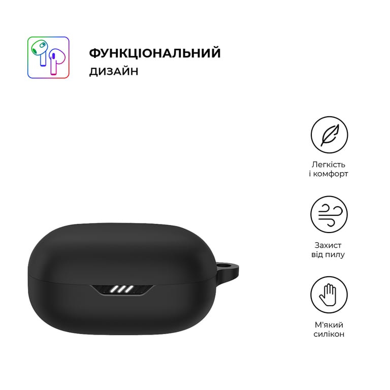 Чохол для навушників Armorstandart Hang Case для JBL Wave Flex Black (ARM73550) - фото 2