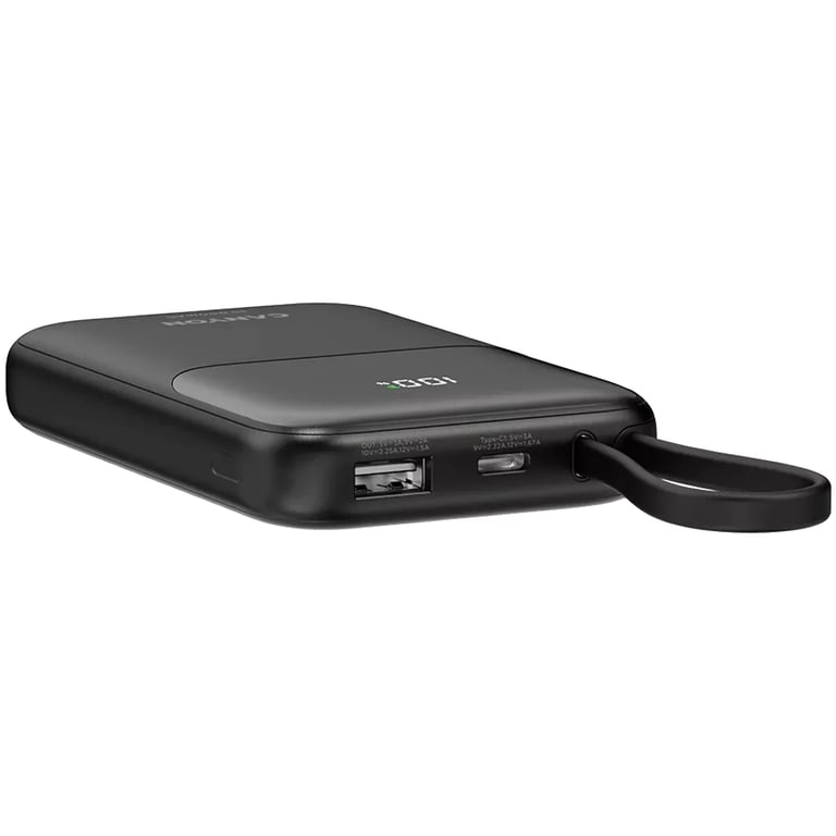 Батарея універсальна Canyon 10000mAh OnPower 101 PD/22.5W built-in cable Black (CNS-CPB101BK) - фото 5