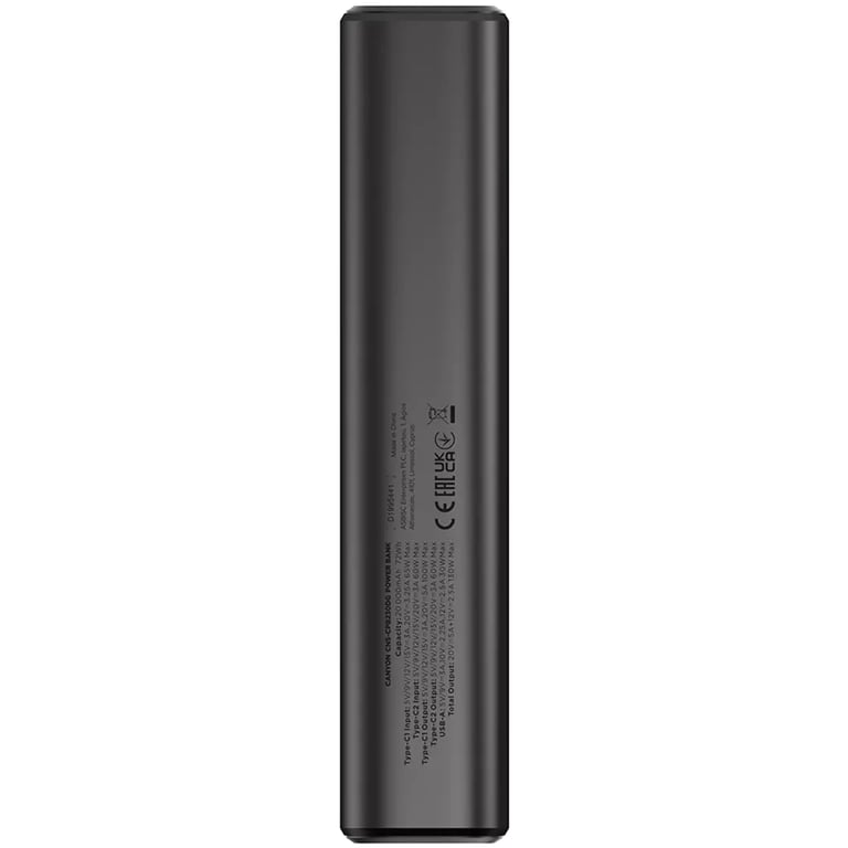 Батарея універсальна Canyon 20000mAh OnPower 230 TFT PD/130W Dark Grey (CNS-CPB230DG) - фото 3