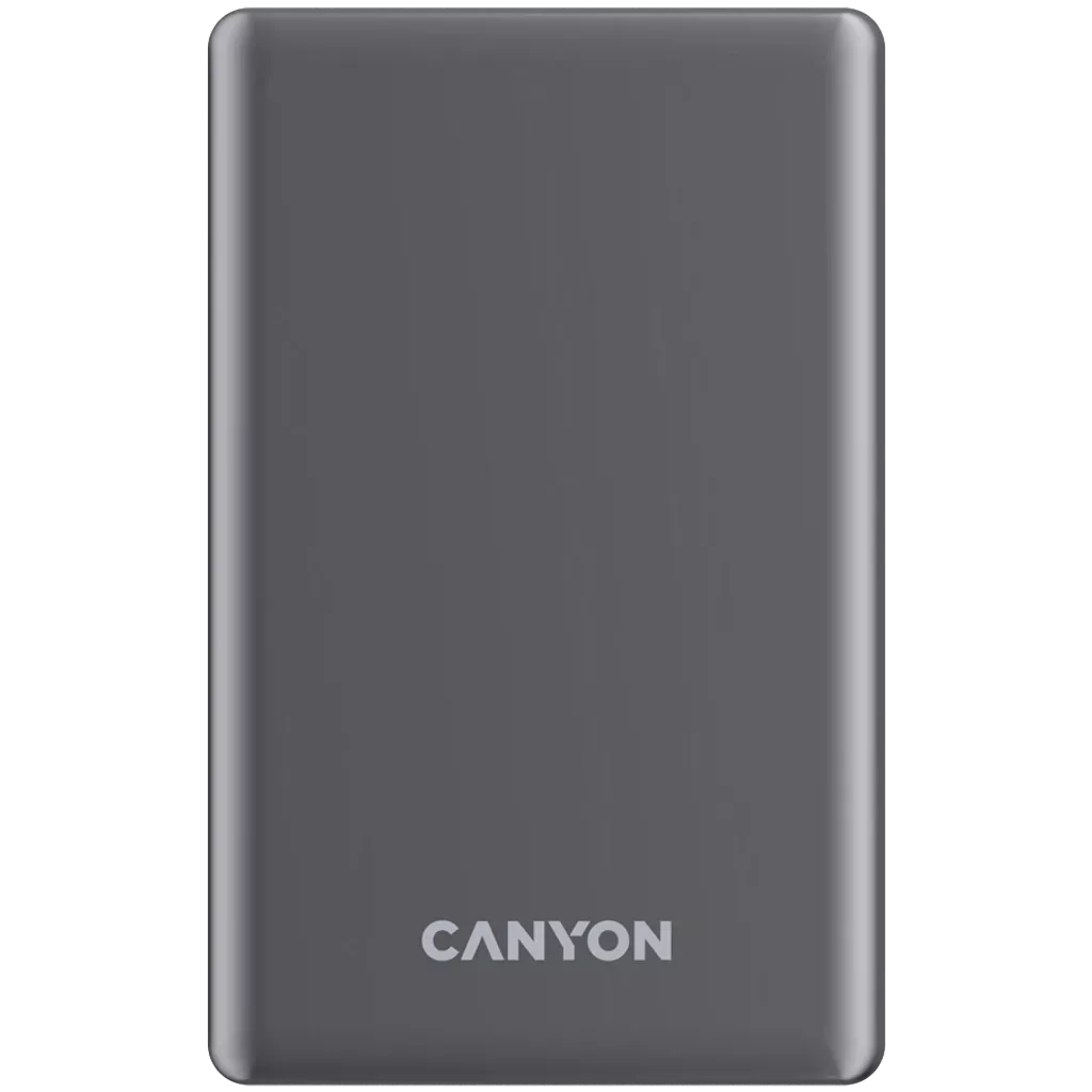 Батарея універсальна Canyon 5000mAh OnPower 505 slim Magsafe PD/20W Dark Grey (CNS-CPB505DG) - фото 1