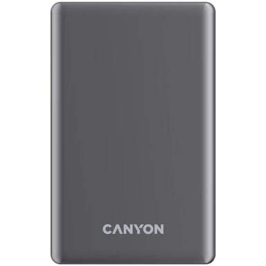 Батарея універсальна Canyon 5000mAh OnPower 505 slim Magsafe PD/20W Dark Grey (CNS-CPB505DG) - фото 1
