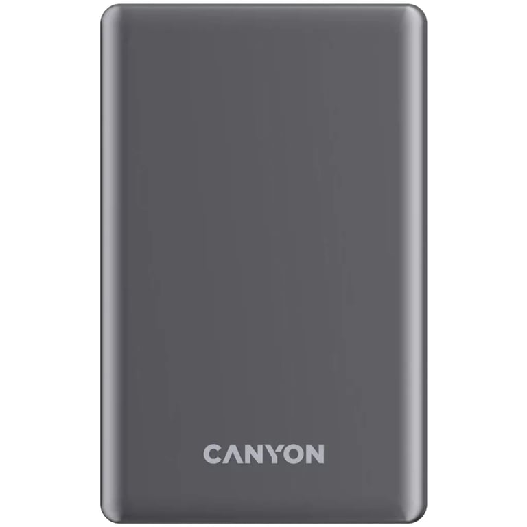 Батарея універсальна Canyon 5000mAh OnPower 505 slim Magsafe PD/20W Dark Grey (CNS-CPB505DG) - фото 1