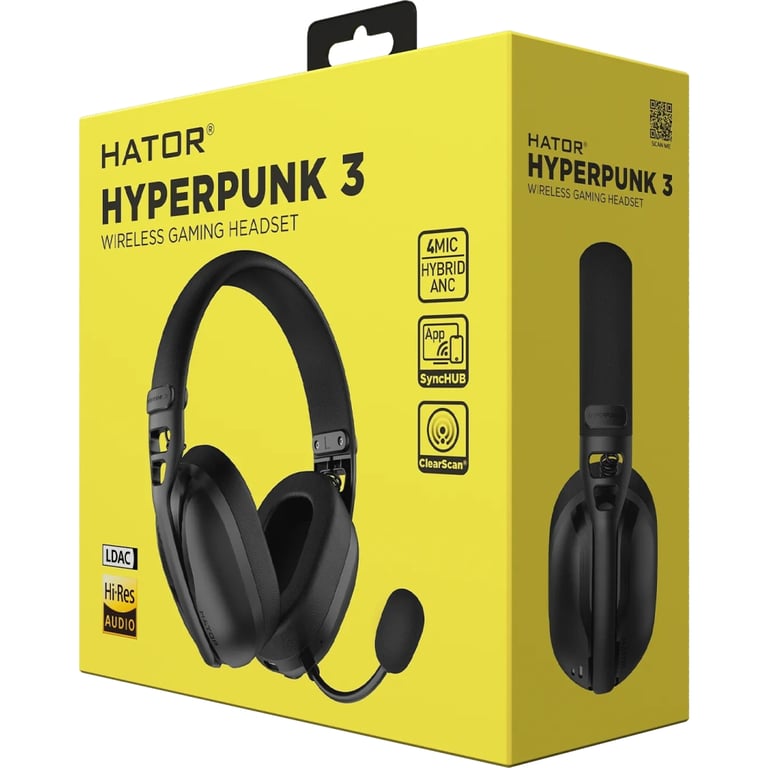 Навушники Hator Hyреrpunk 3 Wireless Hi-Res SyncHUB connection Black (ESH15) - фото 8