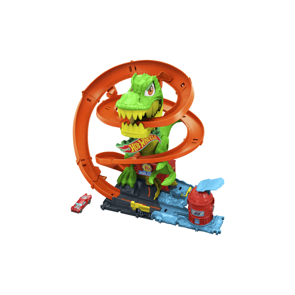 Автотрек Hot Wheels City Атака вогняного Ті-Рекса (JBM73)