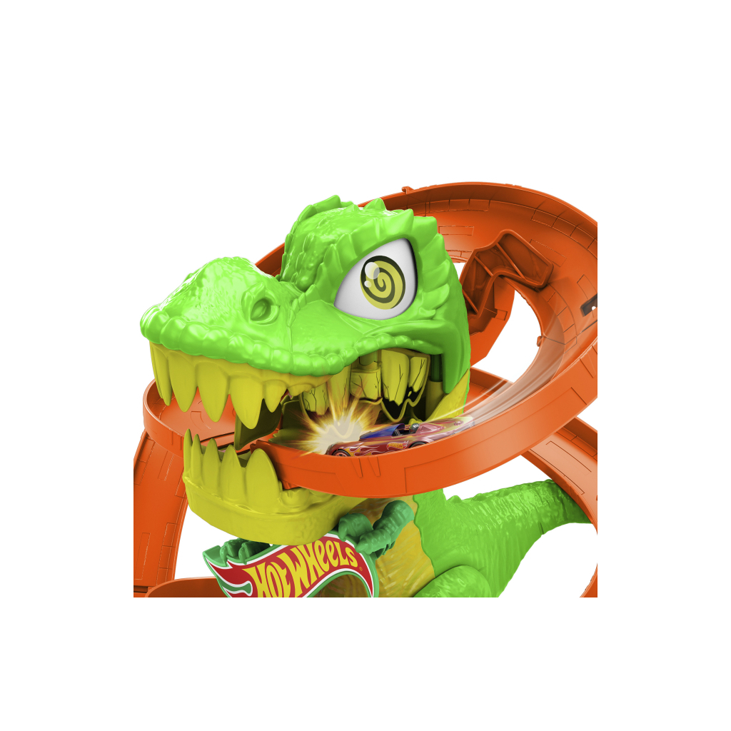 Автотрек Hot Wheels City Атака вогняного Ті-Рекса (JBM73) - фото 3 Автотрек Hot Wheels City Атака вогняного Ті-Рекса (JBM73) - фото 3