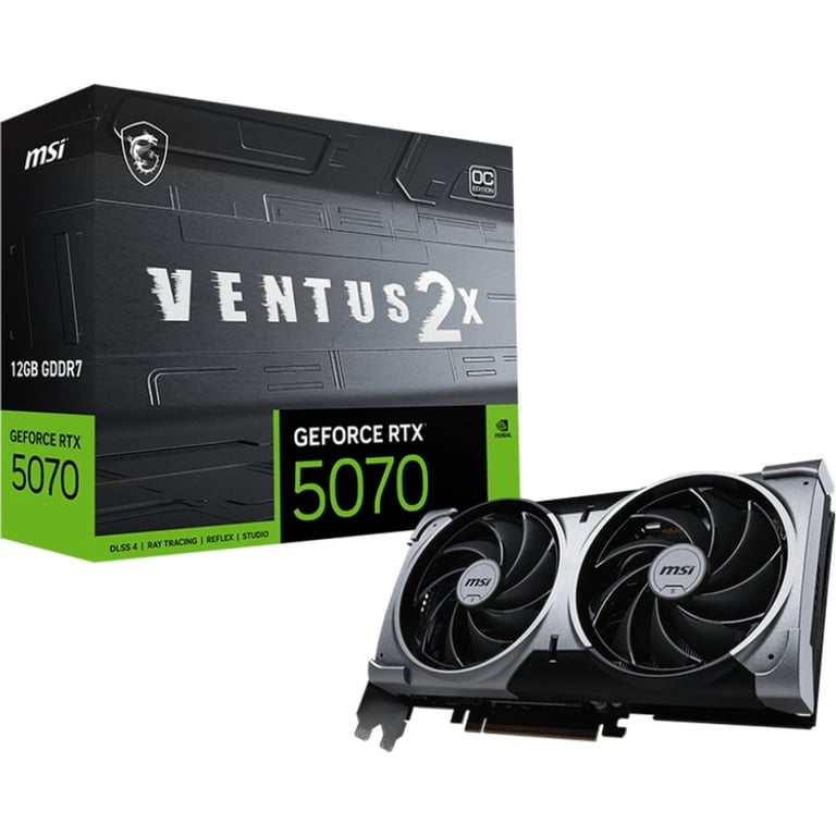Відеокарта MSI GeForce RTX5070 12Gb VENTUS 2X OC (RTX 5070 12G VENTUS 2X OC) - фото 6