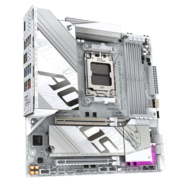 Материнська плата GIGABYTE B850M A ELT WF6E ICE (B850M AORUS ELITE WIFI6E ICE) - фото 2