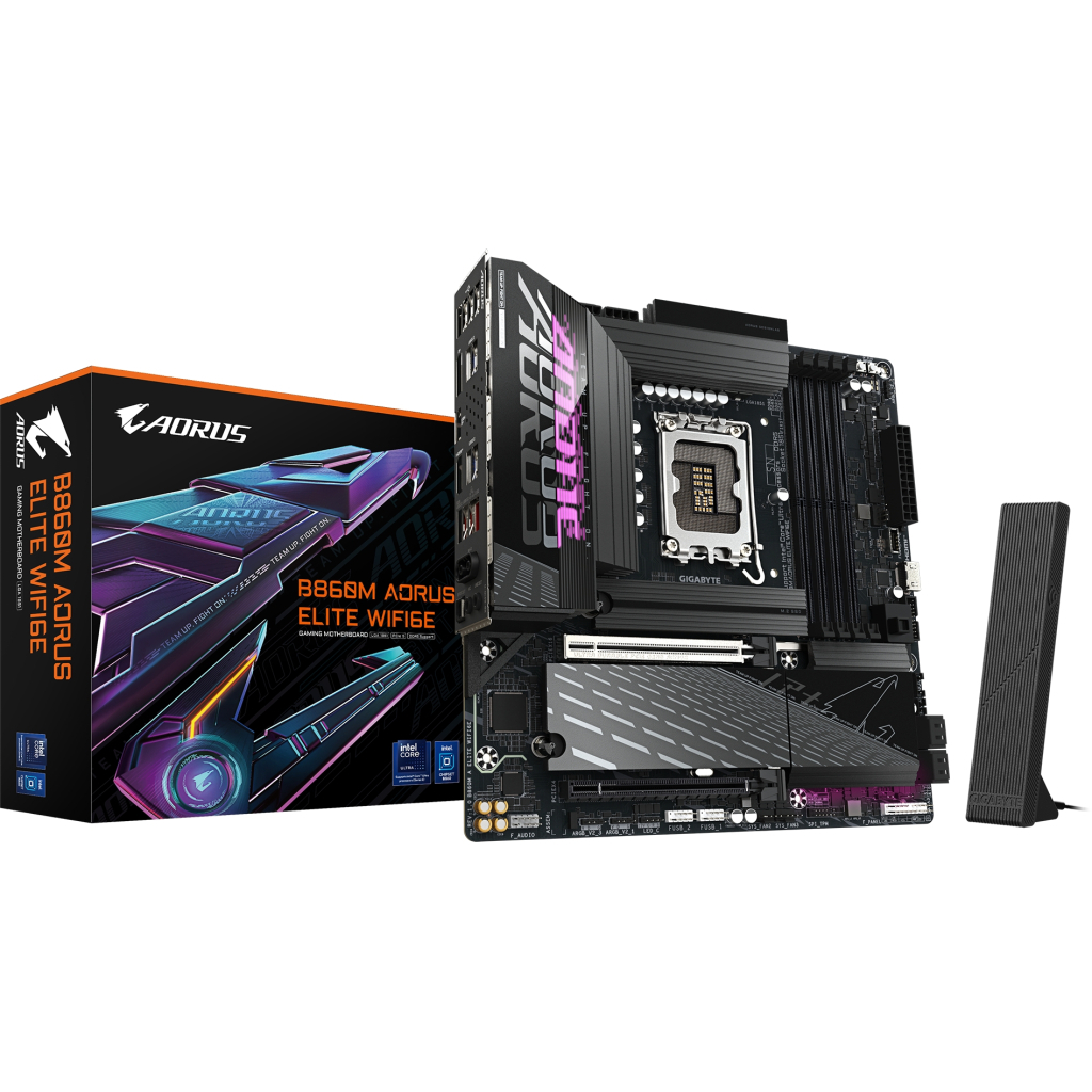 Материнська плата GIGABYTE B860M A ELITE WIFI6E (B860M AORUS ELITE WIFI6E) - фото 6 Материнська плата GIGABYTE B860M A ELITE WIFI6E (B860M AORUS ELITE WIFI6E) - фото 6