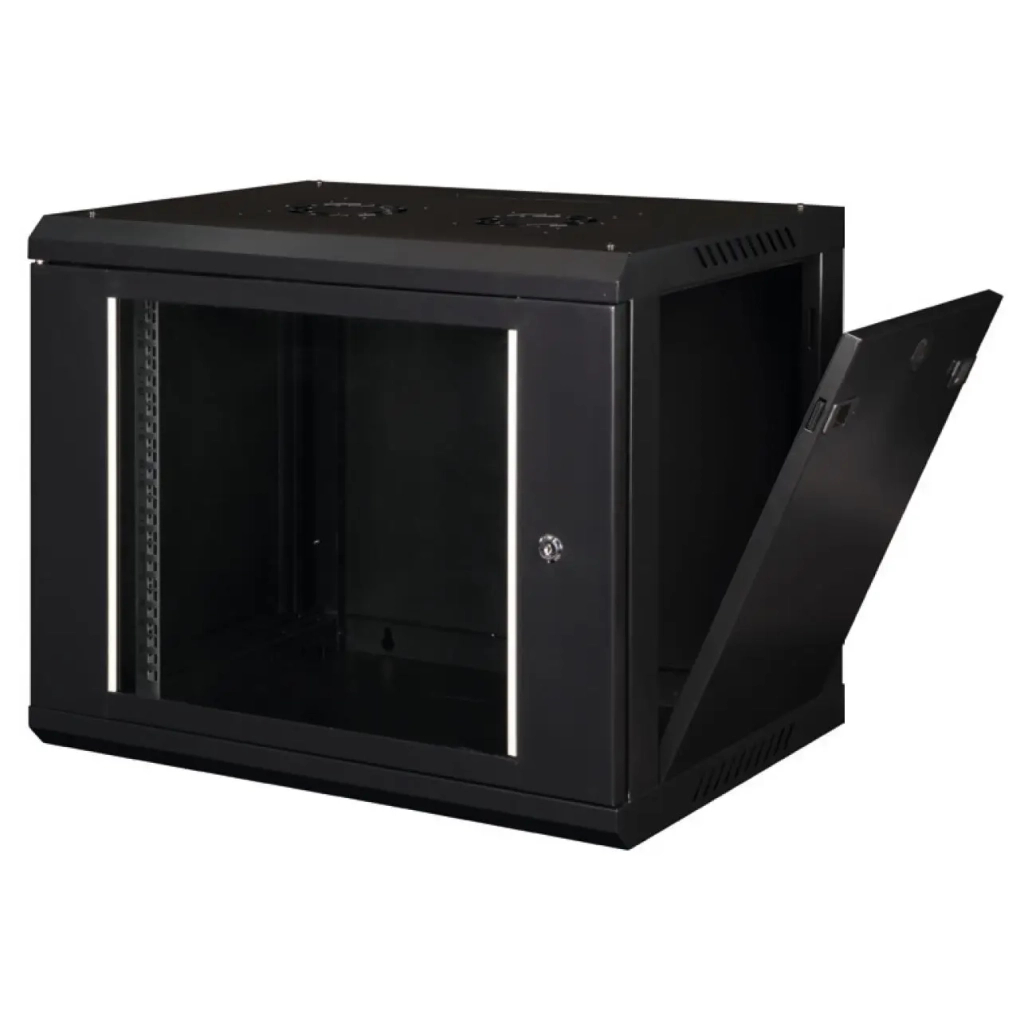Шафа настінна Hypernet 12U 19" 600x450 ProLine (PL-WMNC-12U-BLACK) - фото 2 Шафа настінна Hypernet 12U 19" 600x450 ProLine (PL-WMNC-12U-BLACK) - фото 2