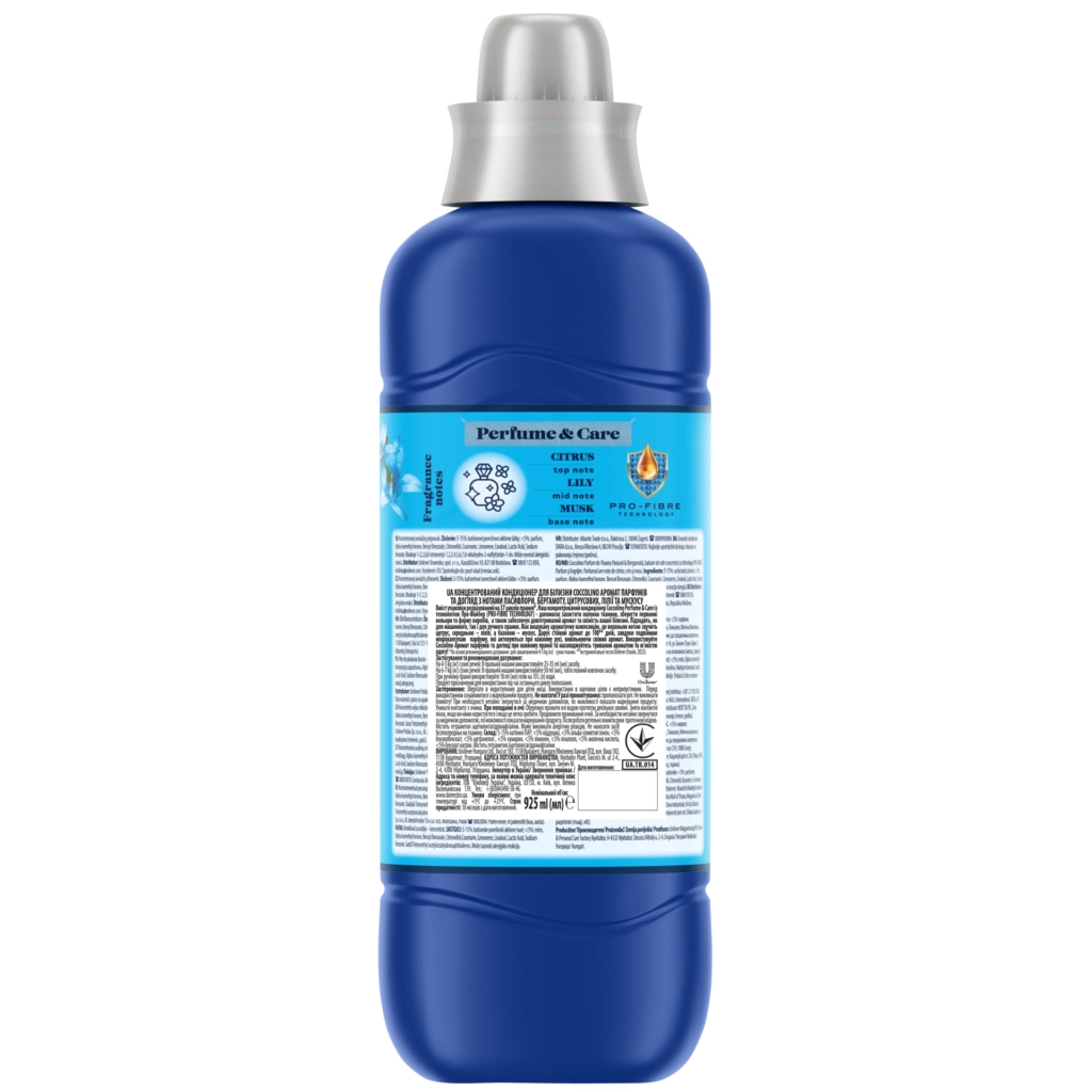 Кондиціонер для білизни Coccolino Perfume & Care Passion Flower&Bergamot 925 мл (8720181409677) - фото 2 Кондиціонер для білизни Coccolino Perfume & Care Passion Flower&Bergamot 925 мл (8720181409677) - фото 2