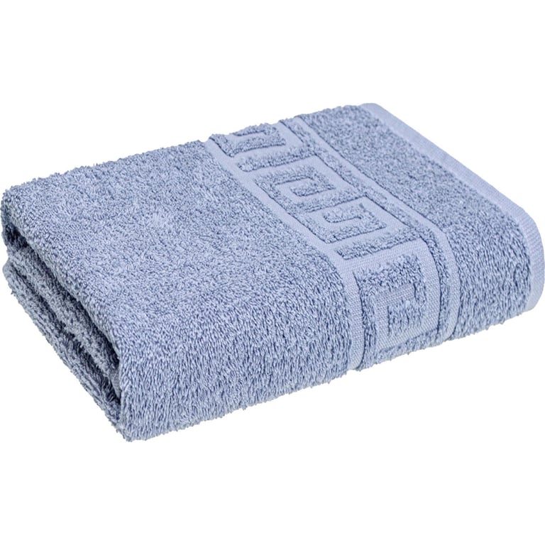 Рушник Home Line махровий бордюрний (сіро-блакитний) 400 гр/м2, 50х90 см (179749) - фото 1