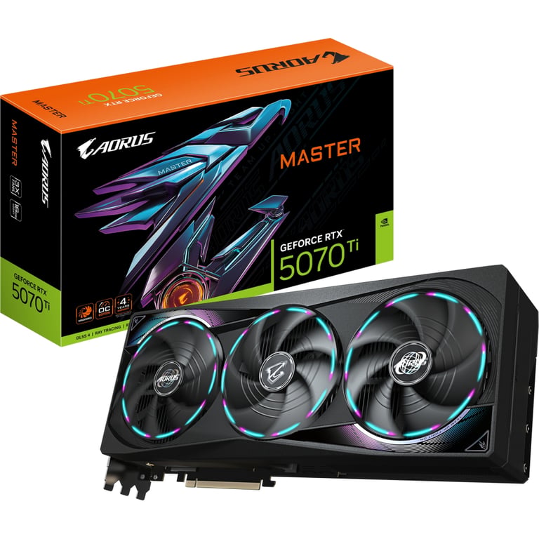 Відеокарта GIGABYTE GeForce RTX5070 Ti 16GB AORUS MASTER (GV-N507TAORUS M-16GD) - фото 10
