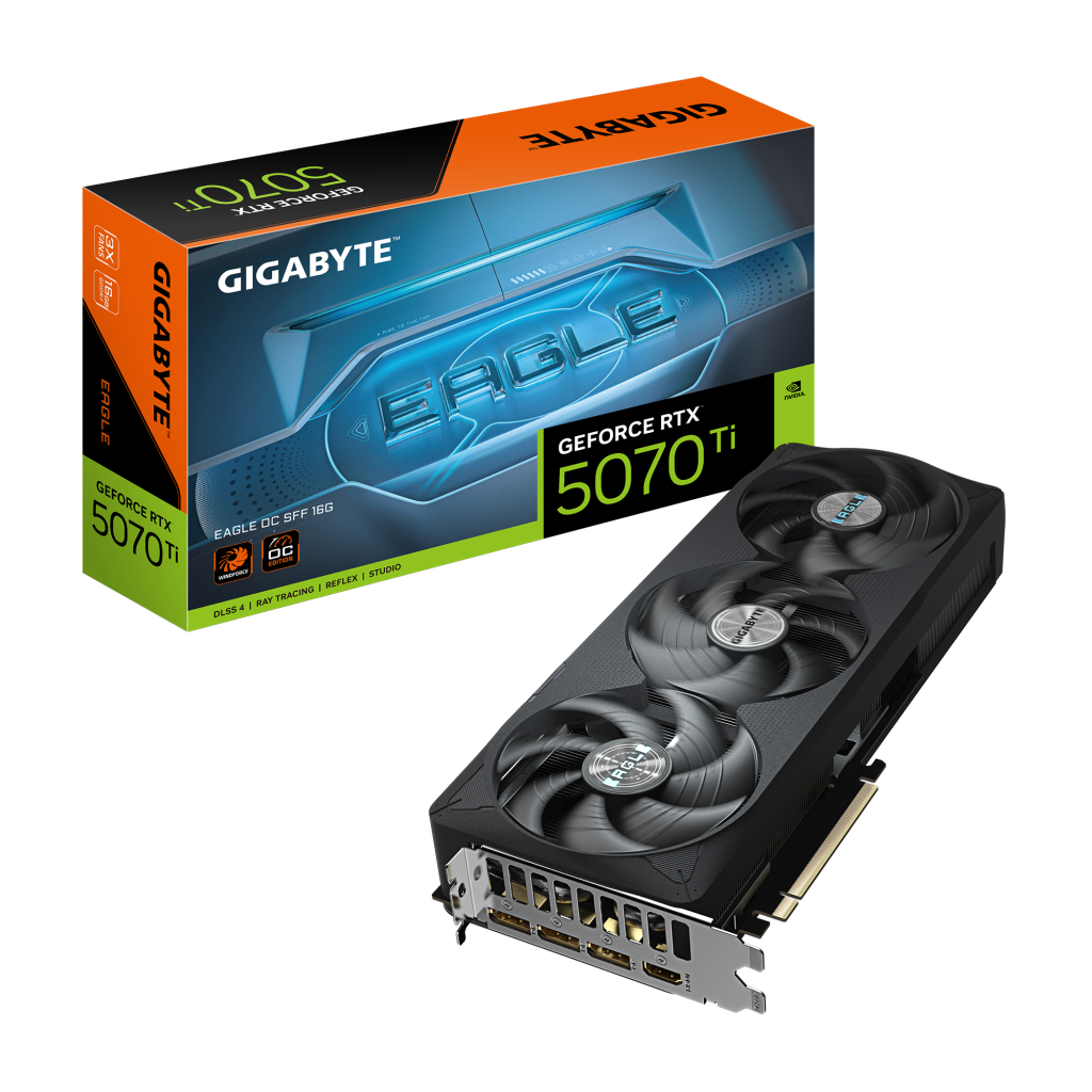 Відеокарта GIGABYTE GeForce RTX5070 Ti 16GB EAGLE OC SFF (GV-N507TEAGLE OC-16GD) - фото 10 Відеокарта GIGABYTE GeForce RTX5070 Ti 16GB EAGLE OC SFF (GV-N507TEAGLE OC-16GD) - фото 10