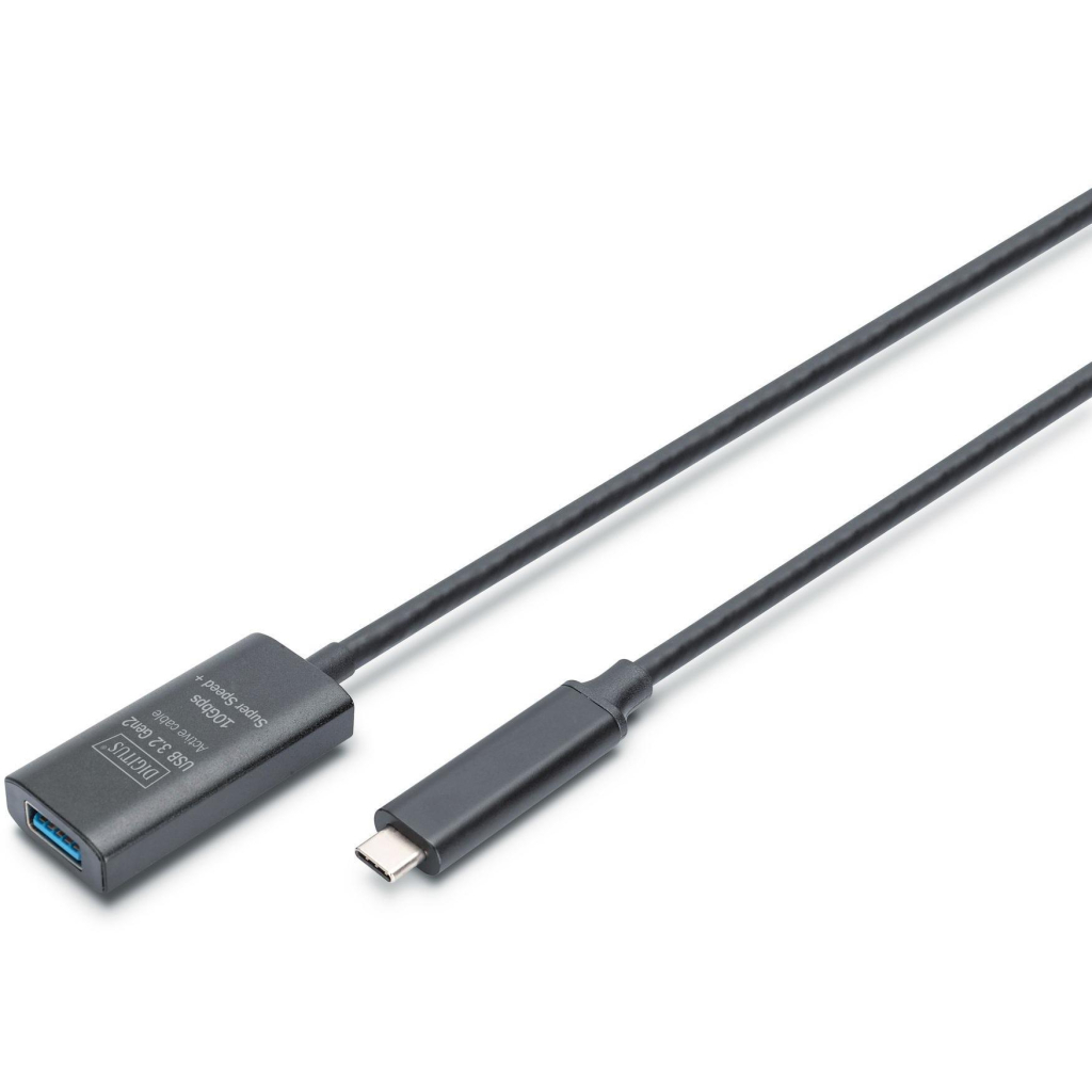 Дата кабель USB 3.2 AF to USB-C 5.0m Gen2 Active 10G Digitus (DA-73113) Дата кабель USB 3.2 AF to USB-C 5.0m Gen2 Active 10G Digitus (DA-73113)