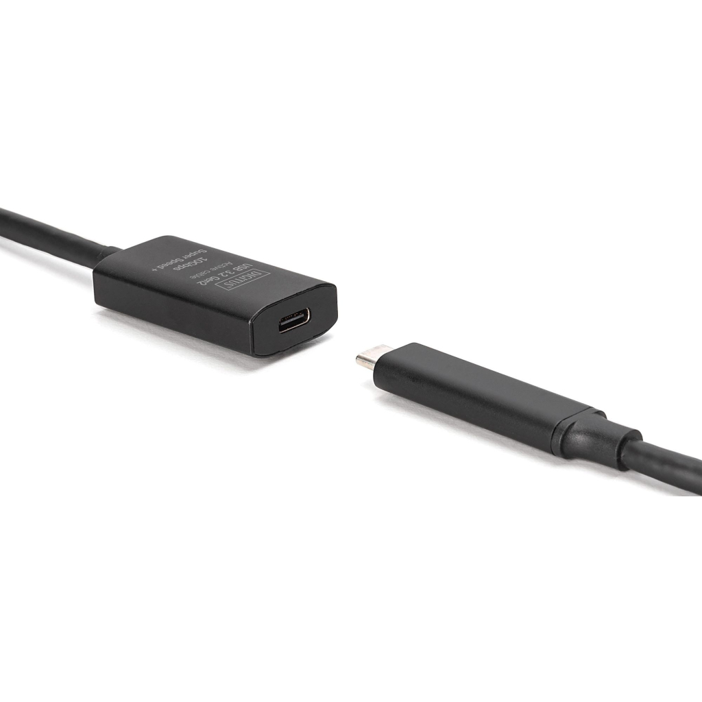 Дата кабель USB-С to USB-C 5.0m M/F USB3.2 Gen2 Active 10G Digitus (DA-73112) - фото 3 Дата кабель USB-С to USB-C 5.0m M/F USB3.2 Gen2 Active 10G Digitus (DA-73112) - фото 3