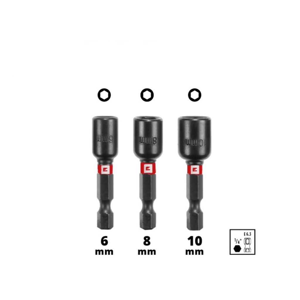 Набір біт Einhell біт і головок, 1/4", 28шт, кейс (108703) - фото 5 Набір біт Einhell біт і головок, 1/4", 28шт, кейс (108703) - фото 5