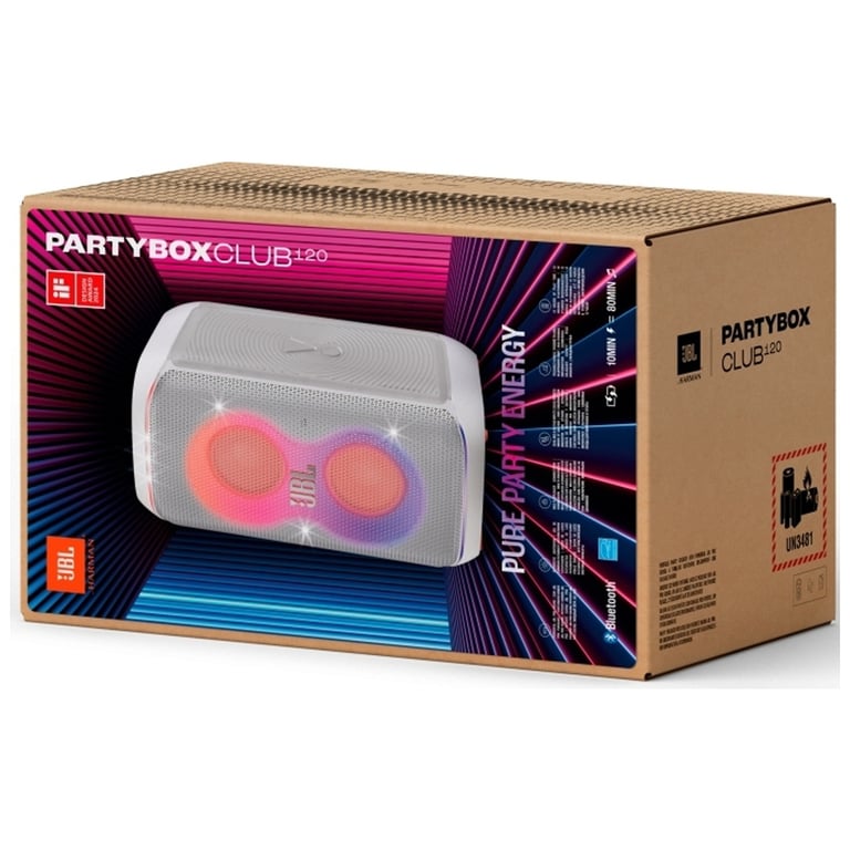 Акустична система JBL PartyBox Club 120 White (JBLPBCLUB120SWEP) - фото 11