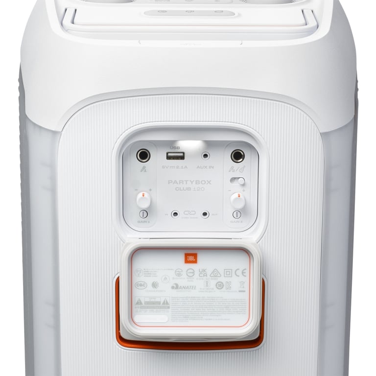 Акустична система JBL PartyBox Club 120 White (JBLPBCLUB120SWEP) - фото 8