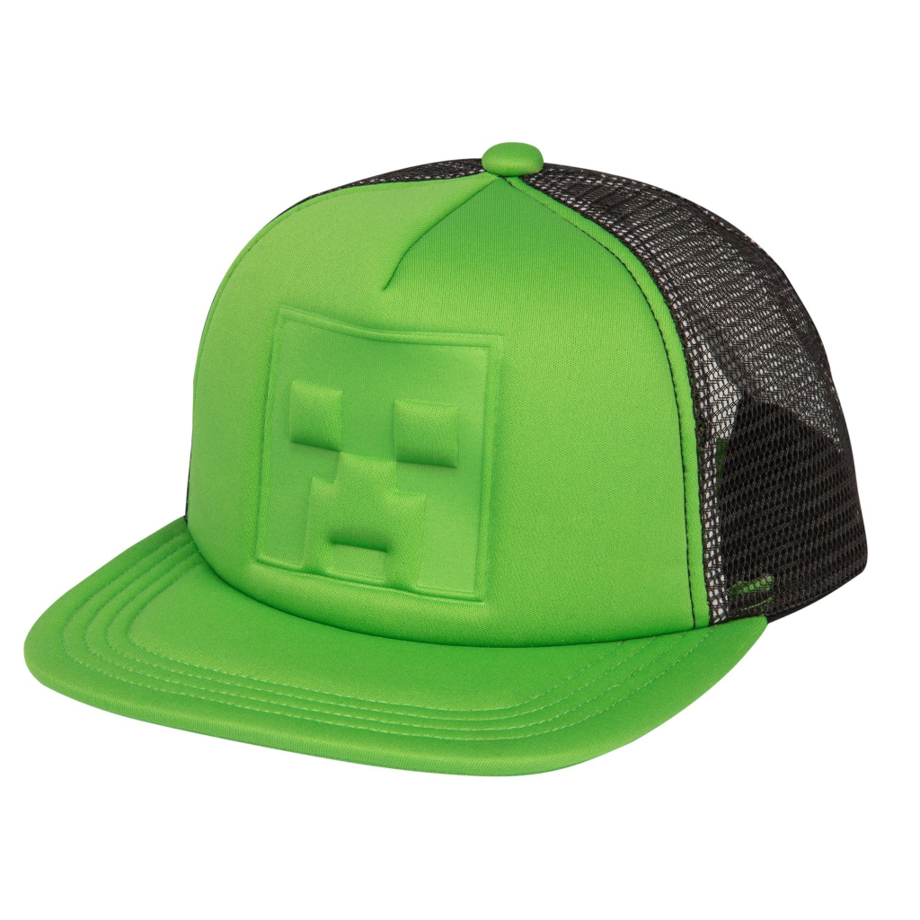 Кепка Jinx Minecraft - Who's Deboss Creeper Youth Snapback Green (JINX-10370) - фото 1 Кепка Jinx Minecraft - Who's Deboss Creeper Youth Snapback Green (JINX-10370) - фото 1