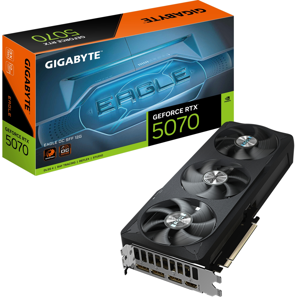Відеокарта GIGABYTE GeForce RTX5070 12Gb EAGLE OC SFF (GV-N5070EAGLE OC-12GD) - фото 10 Відеокарта GIGABYTE GeForce RTX5070 12Gb EAGLE OC SFF (GV-N5070EAGLE OC-12GD) - фото 10