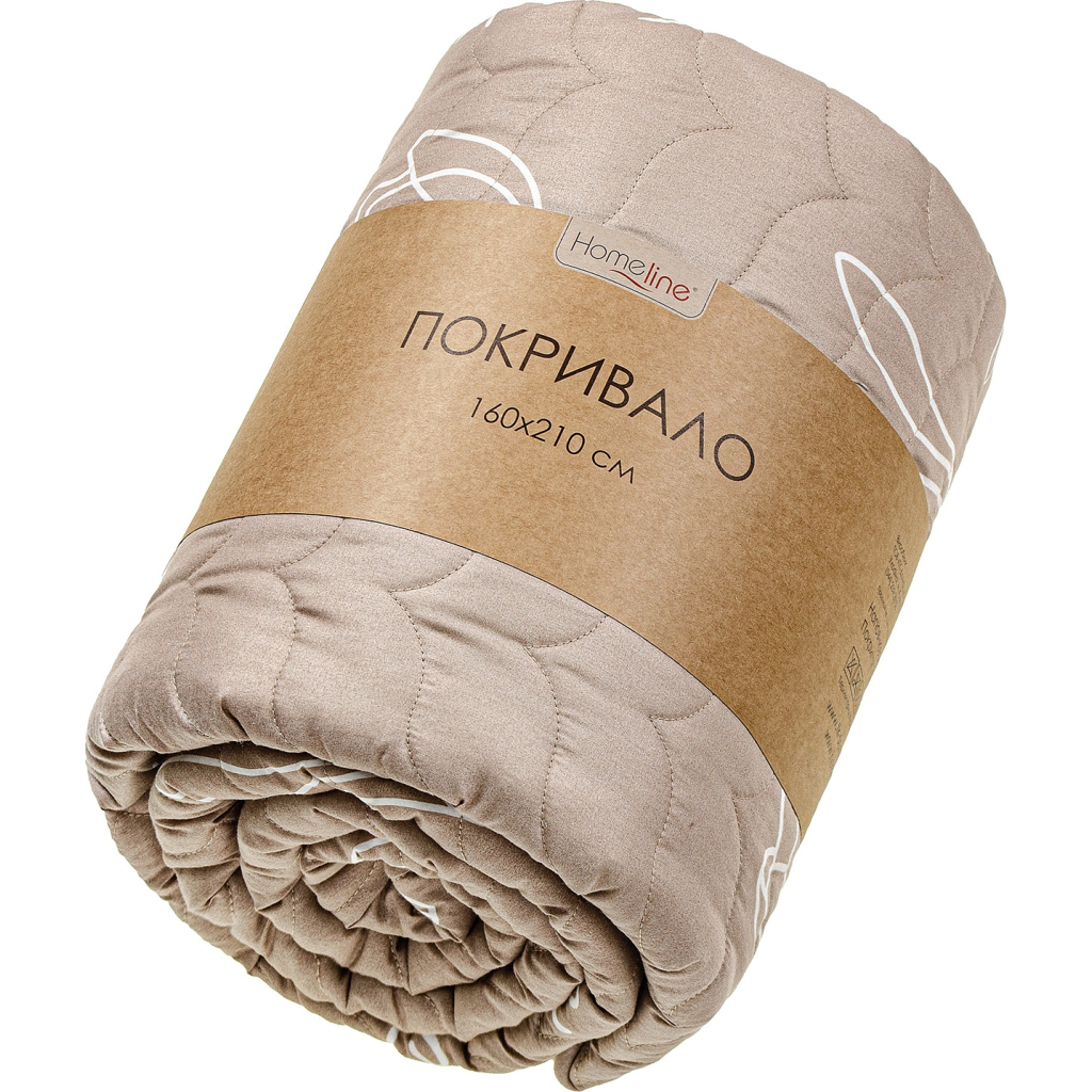 Покривало Home Line Belive стьобане (бежевий) 210х240 (183988) - фото 1 Покривало Home Line Belive стьобане (бежевий) 210х240 (183988) - фото 1