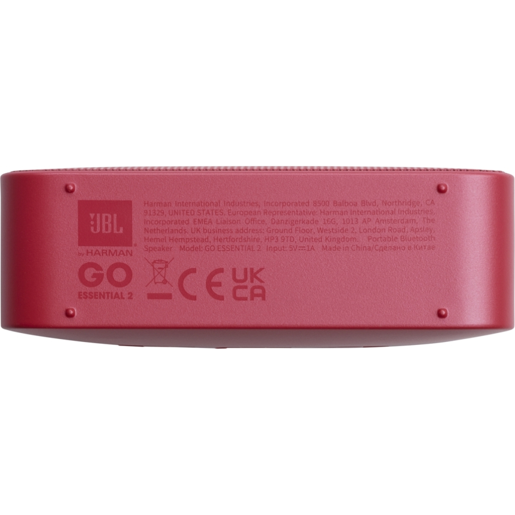 Акустична система JBL Go Essential 2 Red (JBLGOES2REDEU) - фото 7 Акустична система JBL Go Essential 2 Red (JBLGOES2REDEU) - фото 7