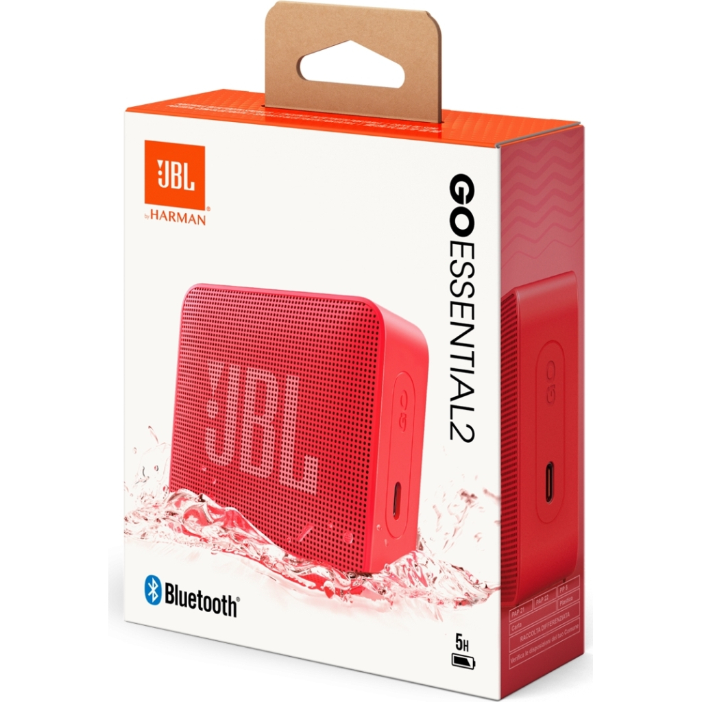Акустична система JBL Go Essential 2 Red (JBLGOES2REDEU) - фото 9 Акустична система JBL Go Essential 2 Red (JBLGOES2REDEU) - фото 9