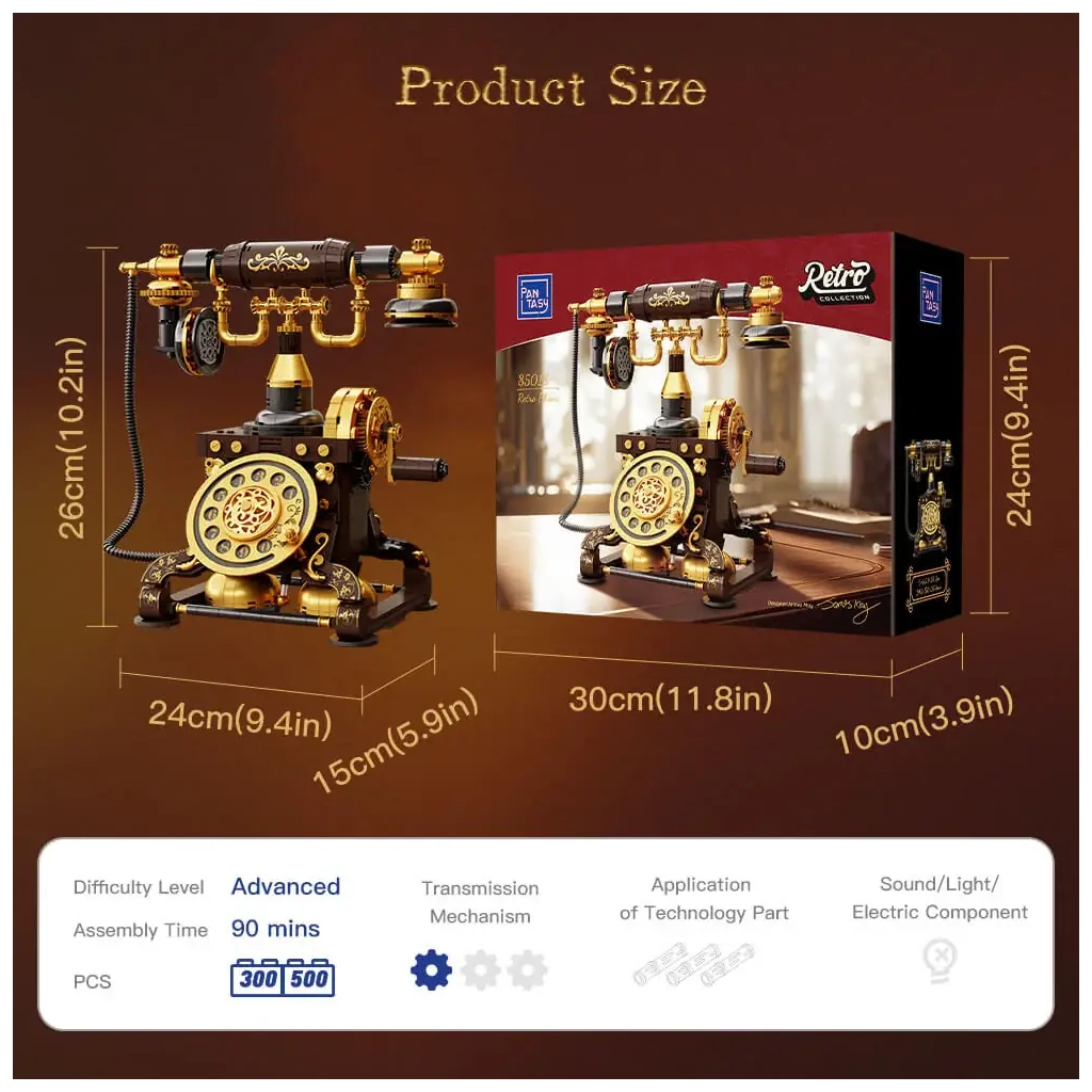 Конструктор Pantasy Original - Retro Phone (85018) - фото 5 Конструктор Pantasy Original - Retro Phone (85018) - фото 5