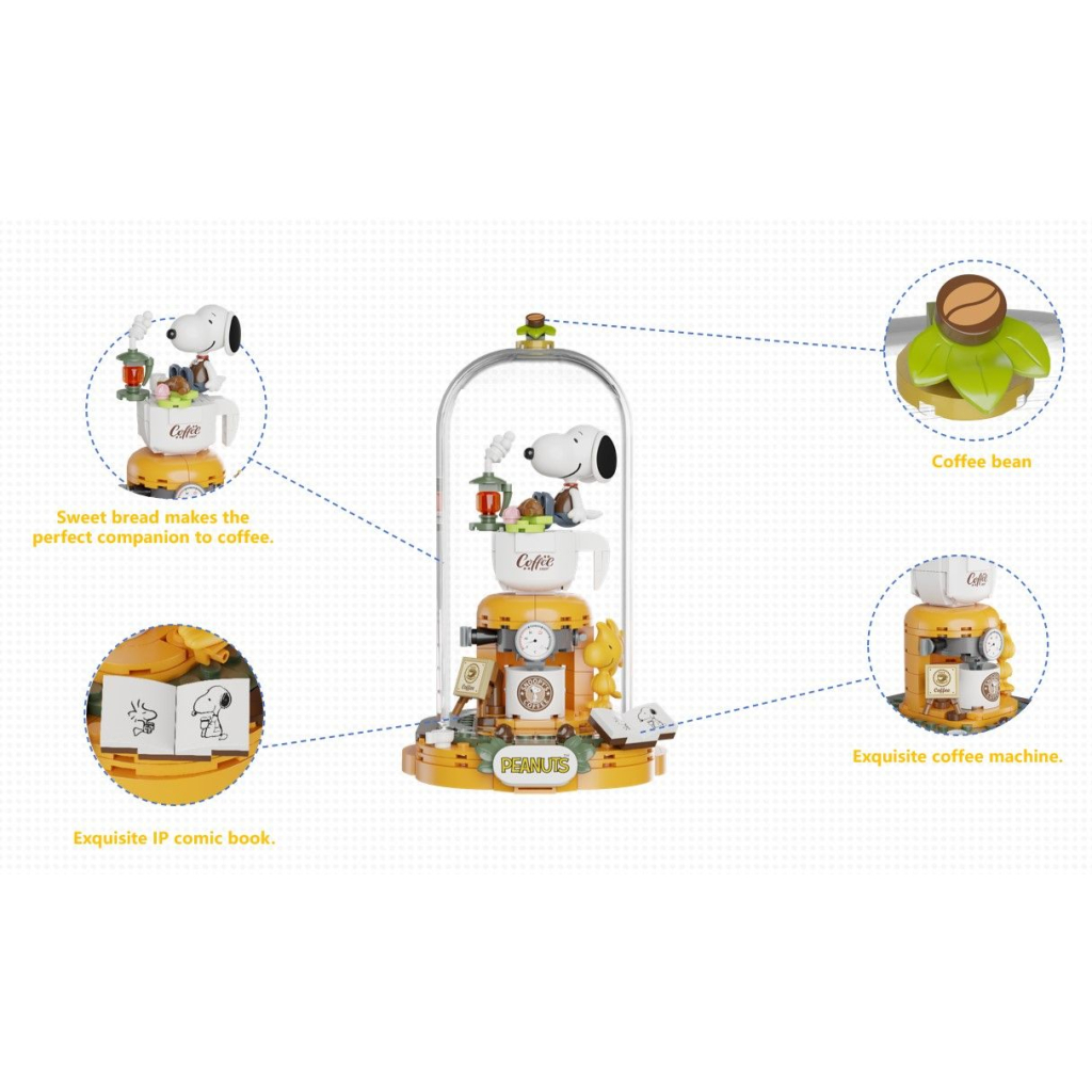 Конструктор Pantasy Snoopy - Coffee Time (86903) - фото 2 Конструктор Pantasy Snoopy - Coffee Time (86903) - фото 2